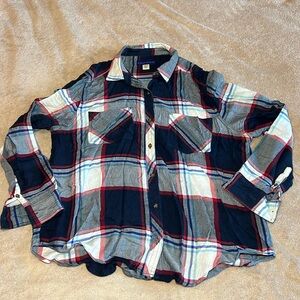 Gently worn Simply Styled (Sears) Plaid Shirt L